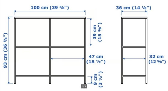 Image 1 of Regalschrank schwarzbraun - Ikea vittsjö