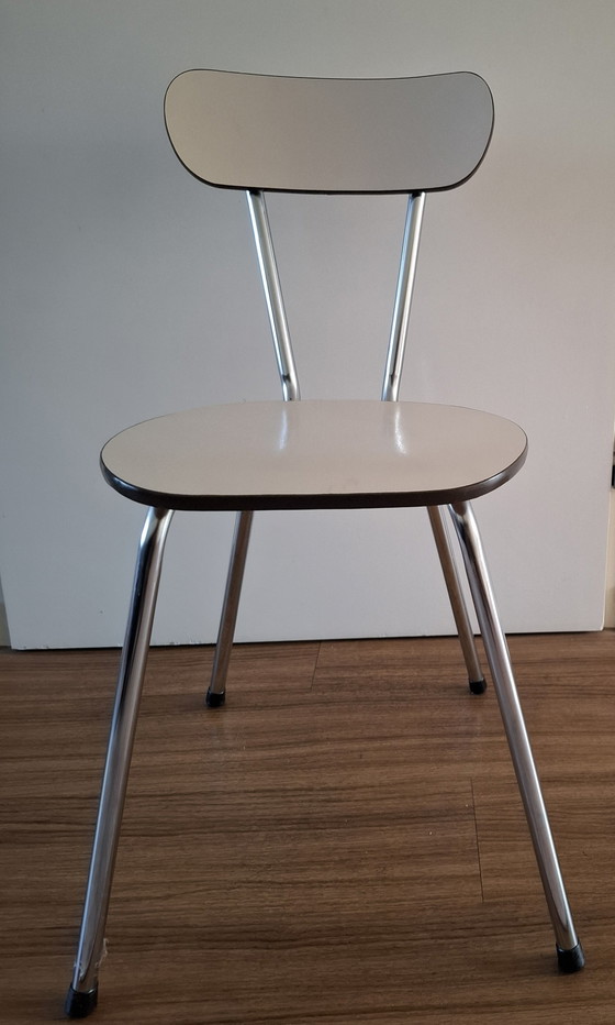 4 sedie da cucina vintage 'GB' curve – Sedie da pranzo, Metal, Wood (photo 4 of 5)