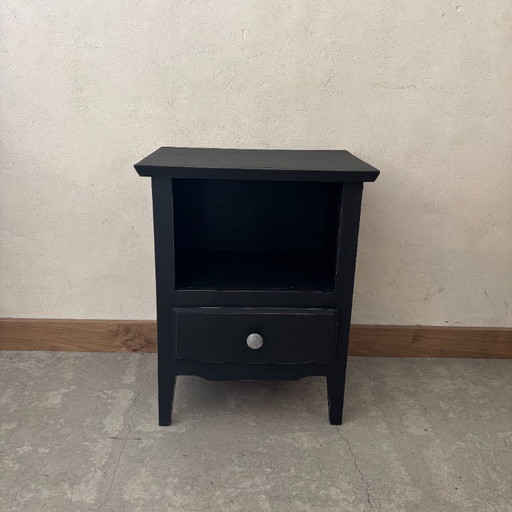 Small wooden bedside table