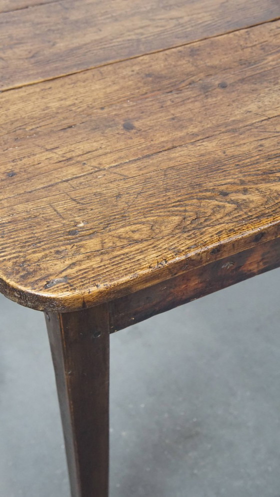 Image 1 of Mesa de comedor inglesa antigua de madera de pino