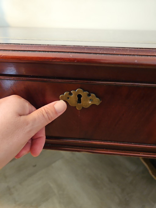 Mooi Antiek Bureau – Leather, Wood (photo 2 of 6)