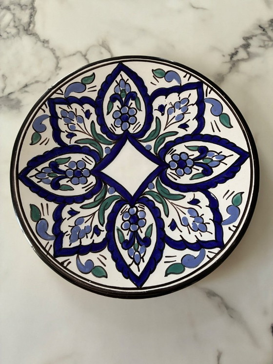 Image 1 of Fuente grande de terracota Nabeul para servir