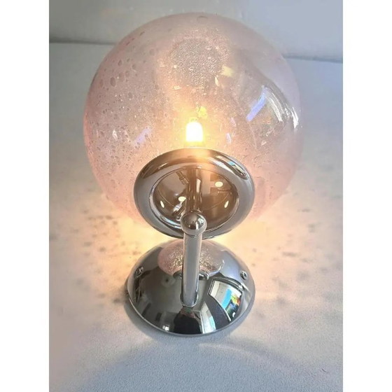 Image 1 of Pink Pulegoso Murano Glass Wall Sconces by Simoeng, Set of 2