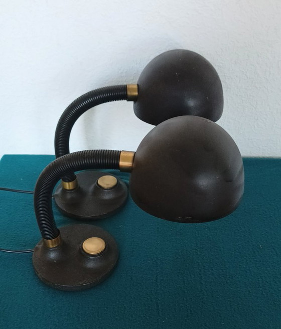 Lámparas de escritorio Hillebrand Two Sixties – Metal, Brass (photo 10 of 13)