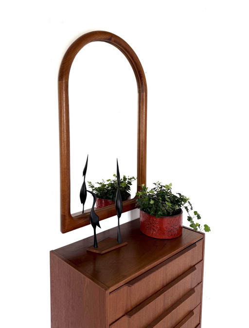 Miroir vintage en teck, Vildbjerg møbelfabrik '60