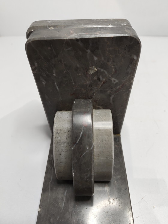 Art Deco marble bookends – Magazine rack, Stone (photo 5 of 9)