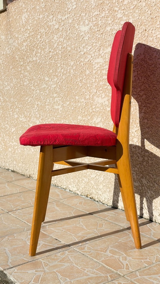 Image 1 of Retro Vintage Red Chair