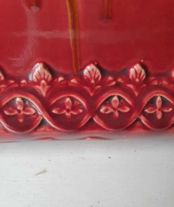 Art Nouveau Jardinière – Barbotine (ca. 1900) - No. 2167 – Vases, Ceramic (photo 5 of 10)
