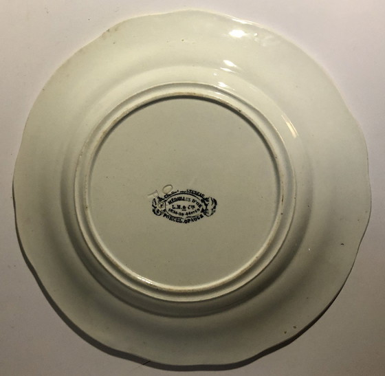 Image 1 of 3x Creil and Montereau talking plates (19th c.)