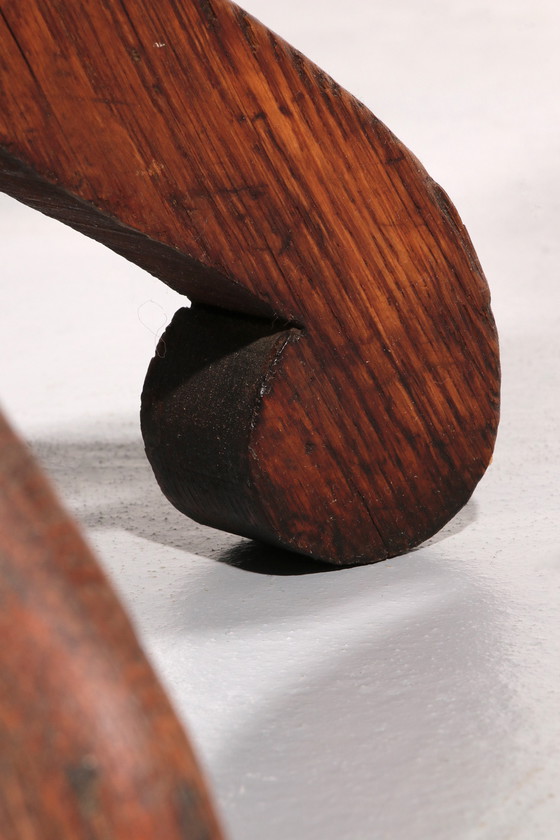 Image 1 of Vintage Scandinavische Pianokruk uit 1940 in massief beukenhout