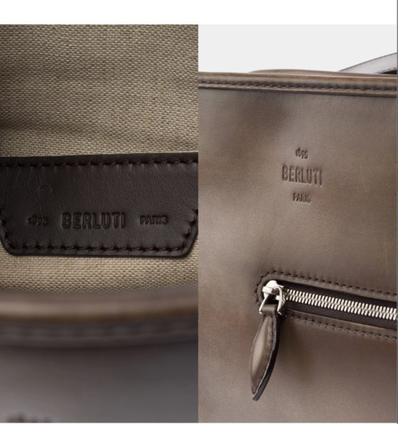 Image 1 of Sac NON SIGNÉ / UNSIGNED en Cuir Gris - 103436