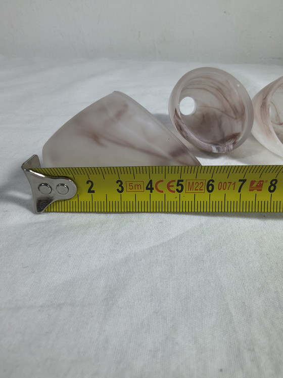 Image 1 of G4 alabaster glass shell caps