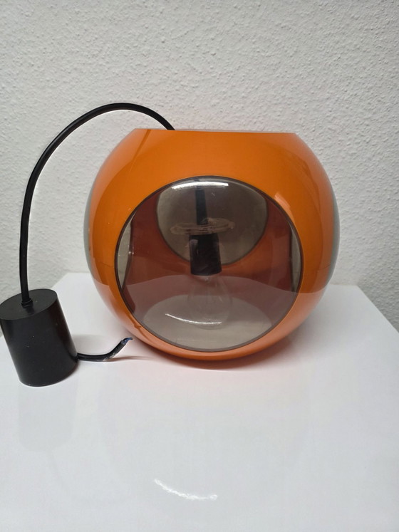 Lampada a sospensione 'Bug Eye' Space Age arancione massiccia vintage anni '70 – Lampade a sospensione, Altro (photo 7 of 11)