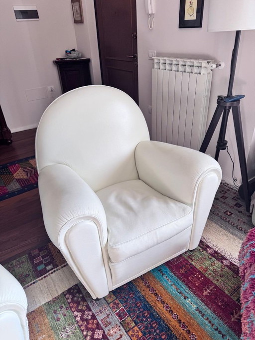 Poltrone (armchair) Frau- Vanity fair colore bianco panna (white cream)