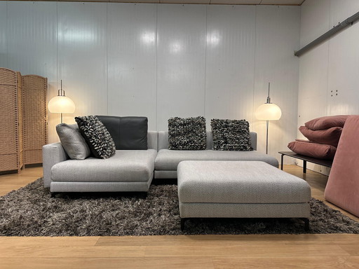 Divano angolare Nuvola con pouf Rolf Benz