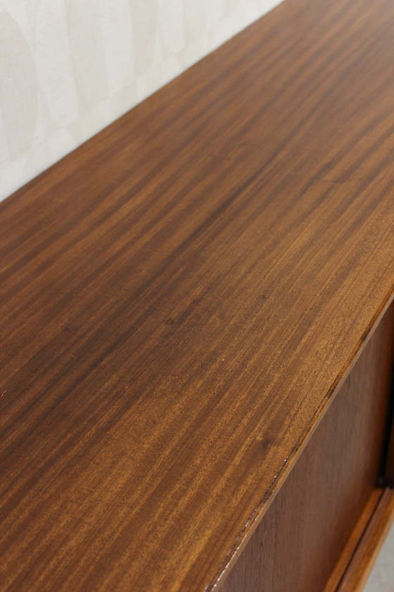 Image 1 of Credenza bassa in teak con mobile TV vintage danese