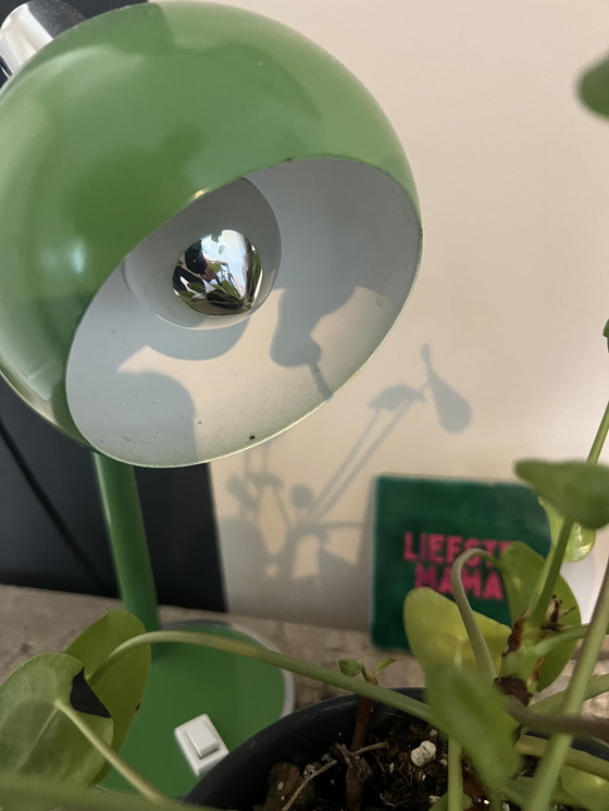 Image 1 of Vintage Green Taffle Lamp