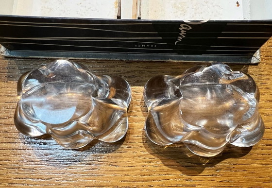 Image 1 of 2 vintage Daum kristallen zoutvaatjes uit de jaren 60