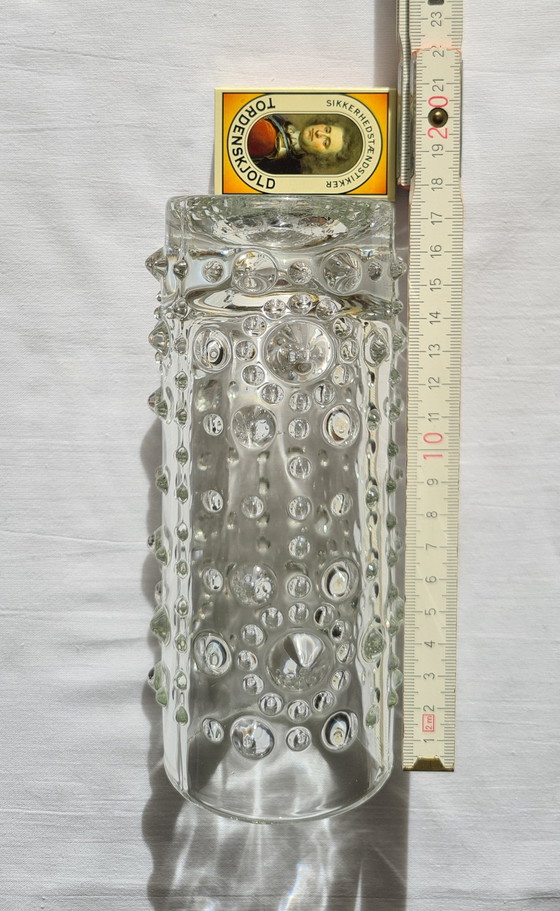 Pavel Pánek vase knobs “Spiky” pressed glass glassworks Heřmanova Huť / Sklo Union 70s (photo 13 of 14)