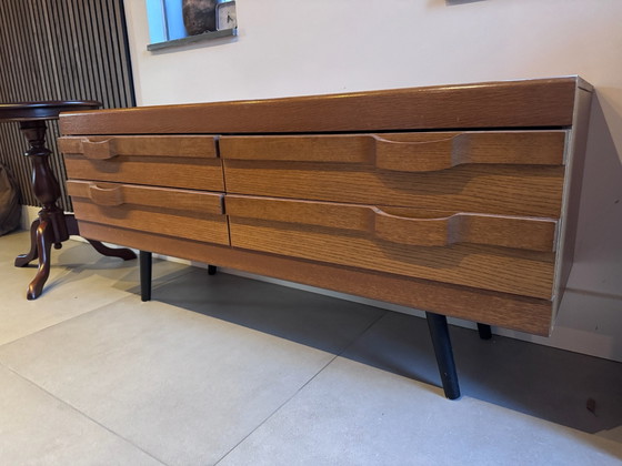 Mid Century Sideboard/TV-Möbel – Kommoden, Holz (photo 4 of 6)