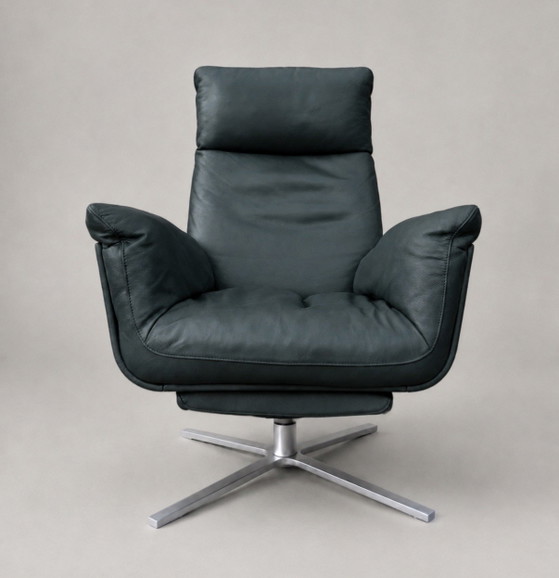 2 sillones FSM Shelby – Cuero color petróleo – Leather, Metal (photo 2 of 15)