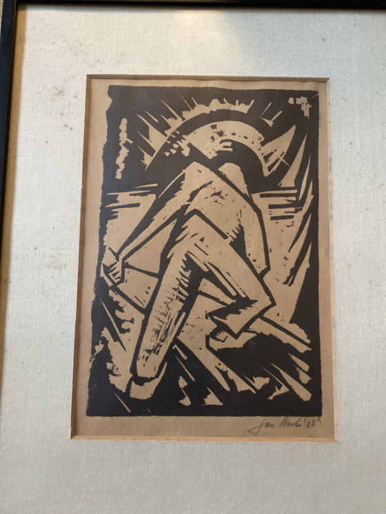 Image 1 of Expressionistischer Holzschnitt, 1928, Jan Hubert