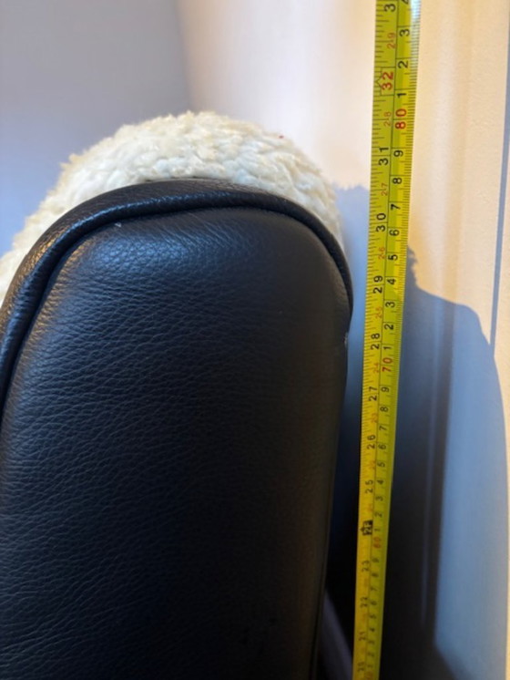 Image 1 of Canapé Rolf Benz en cuir noir