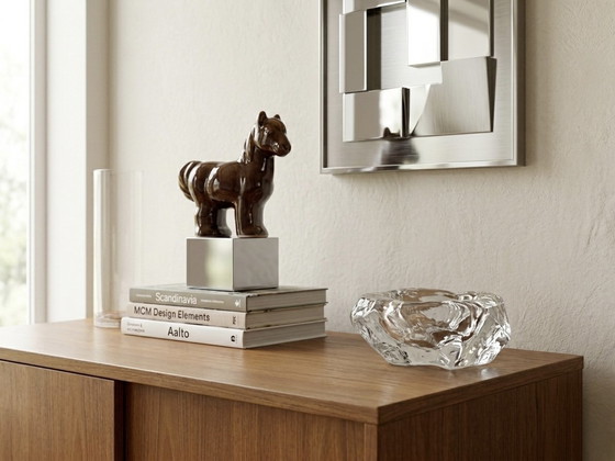 Image 1 of Vintage keramieken beeldje van paard van Jie Gantofta Sweden 