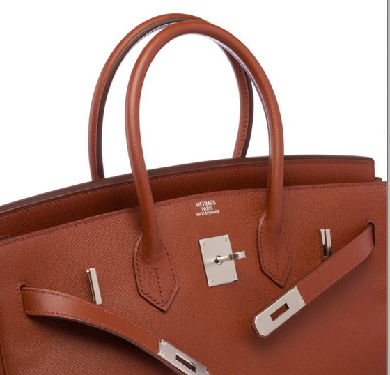 Image 1 of Borsa HERMES Birkin 35 in cuoio marrone - 103214