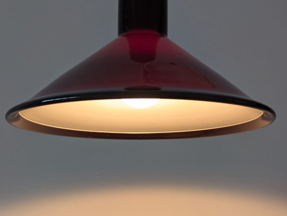 Image 1 of Michael Bang P&T Red Pendant Lamp by Holmegaard