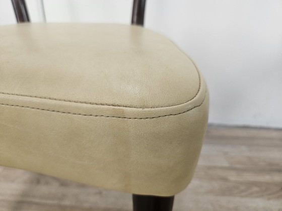 Zes Art Deco-stoelen toegeschreven aan Carlo Rava, jaren 1950 – Eetkamerstoelen, Textile, Wood (photo 10 of 13)