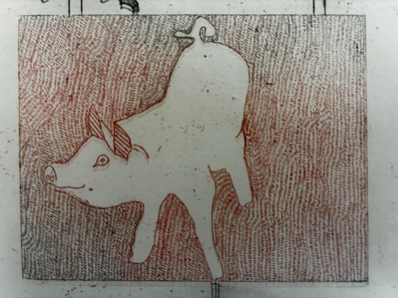 Image 1 of Anneke van der Mandele – Boerenbedrog Anneke van der Mandele (Bergen, 1938) - 'Boerenbedrog' (1970)