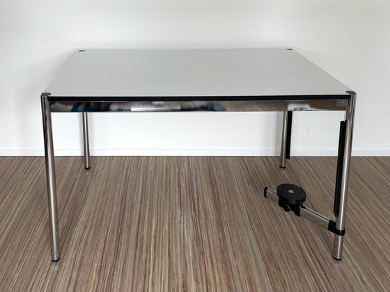 Mesa / Escritorios blanco USM Haller – Metal, Cromo (photo 5 of 7)