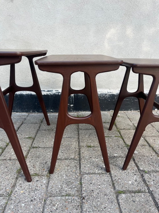 Image 1 of Erling Torvits nesttafels, Heltborg Møbler, Deens design