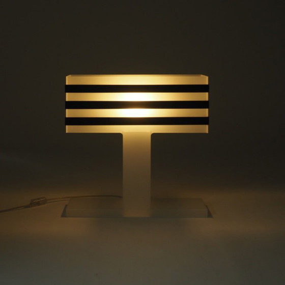 Image 1 of Modernist Plexiglas Table Lamp