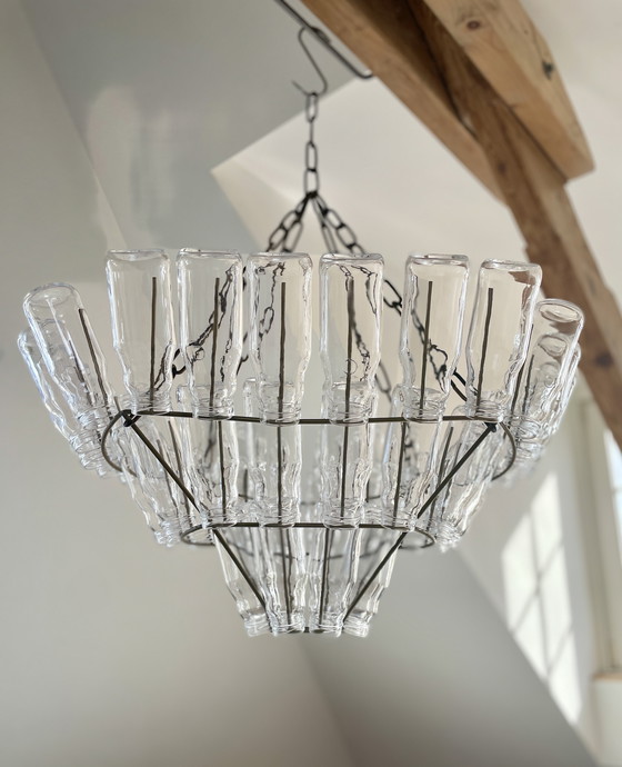 Image 1 of Leitmotiv bottle chandelier - milk bottle lamp with a twist