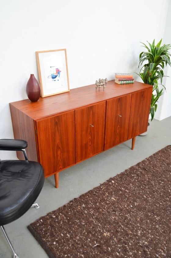 Image 1 of Børge Mogensen dressoir vintage teakhouten ladekast platenkast jaren 60