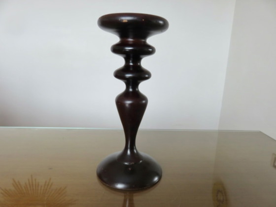 Image 1 of Pair of imposing Scandinavian candlesticks, 70s/80s