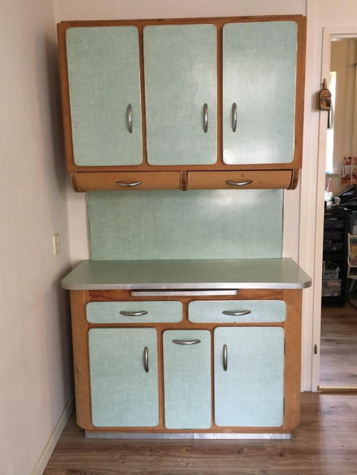 Unieke vintage handgemaakte buffetkast – Retro stijl uit België