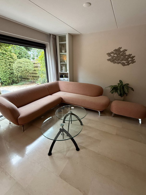 Sofá Modular Curvo Leolux y Otomana – Sofás esquineros, Textil (photo 4 of 8)