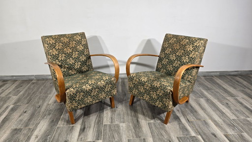 Set of Vintage Armchairs by Jindrich Halabala