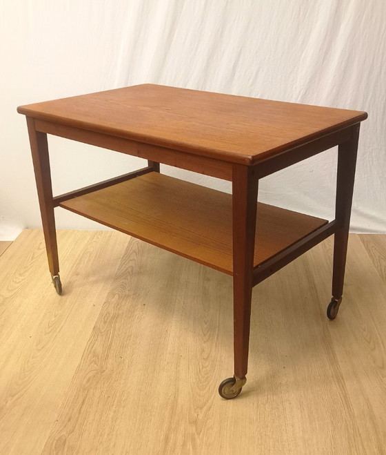 Image 1 of Sixties Servierwagen Nussbaum