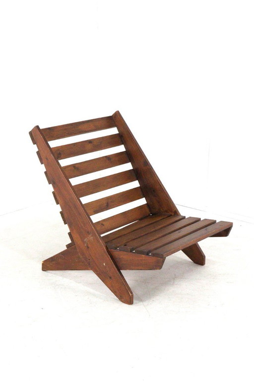 Chaise ciseaux vintage des années 1950