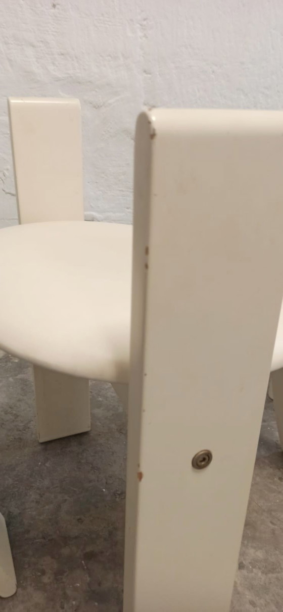 Image 1 of 4 x Vico Magistretti for Poggi Golem dining chairs