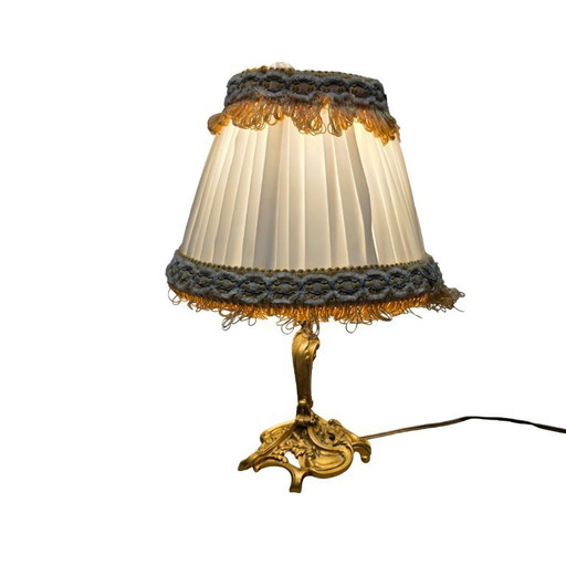 Rococo style bronze table lamp