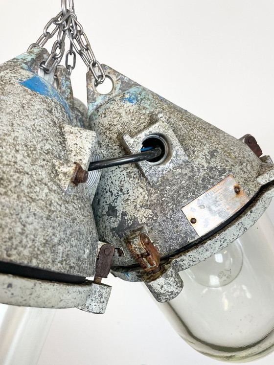 Image 1 of Industriële explosieveilige kroonluchter, jaren 70