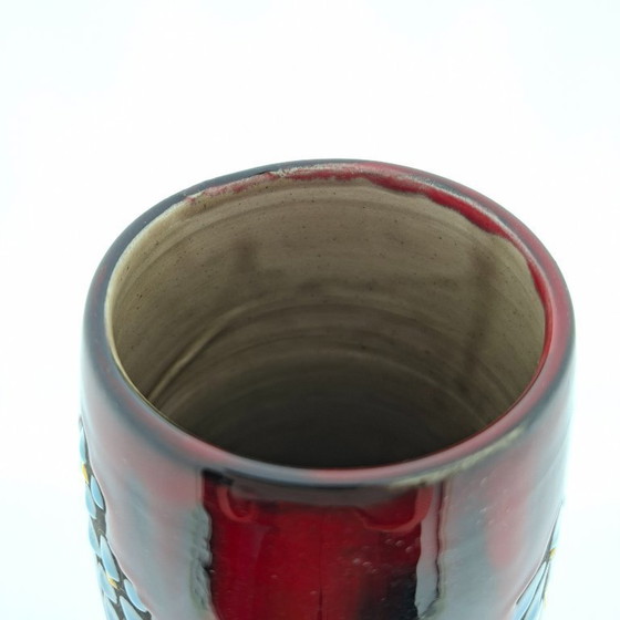 Image 1 of Red San Marino vase | Titano girl Italy