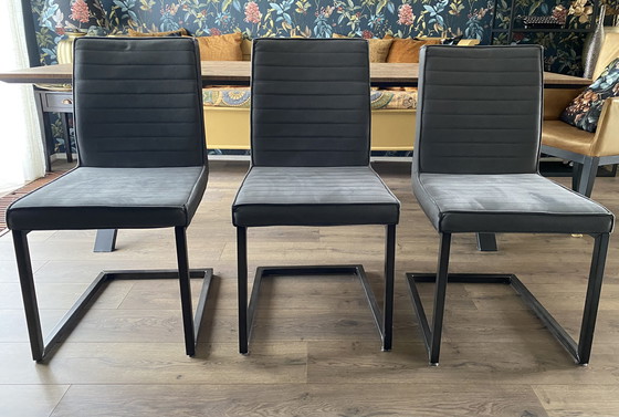 Image 1 of 3 modern grey chairs