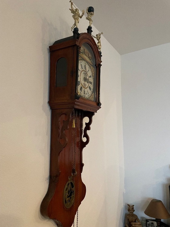 Image 1 of Antique Frisian grandfather clock circa 1850