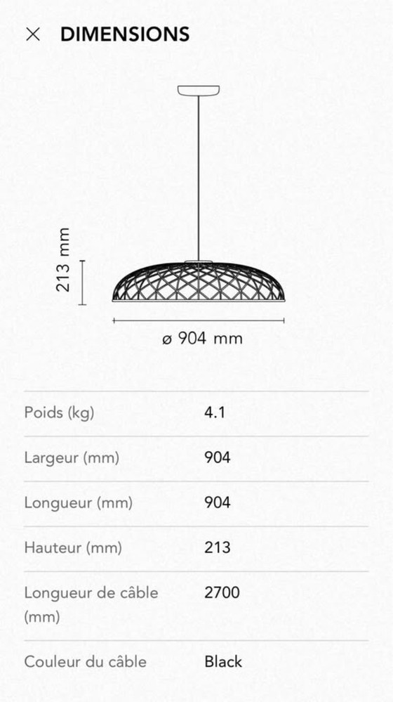Image 1 of FLOS Skynest Suspension